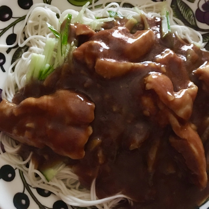 ジャージャー麺風そうめん